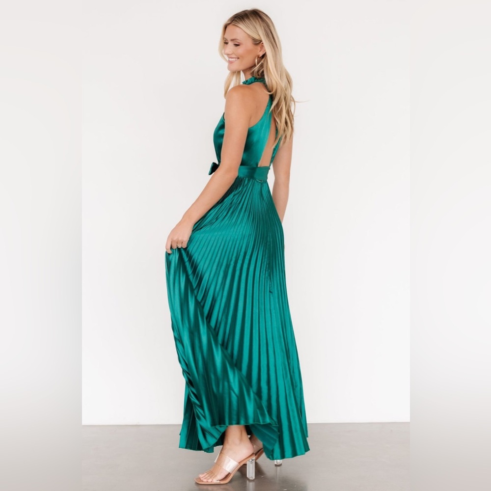 NWT KLD Signature Chic Teal Sleeveless Maxi Dress - Picture 7 of 12